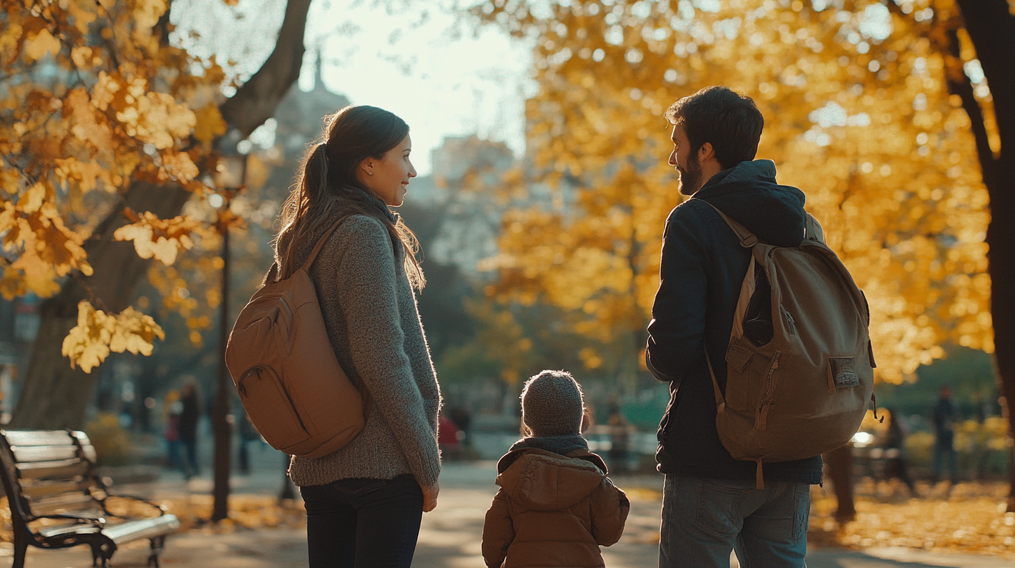 Une famille dans un parc | Source : Midjourney