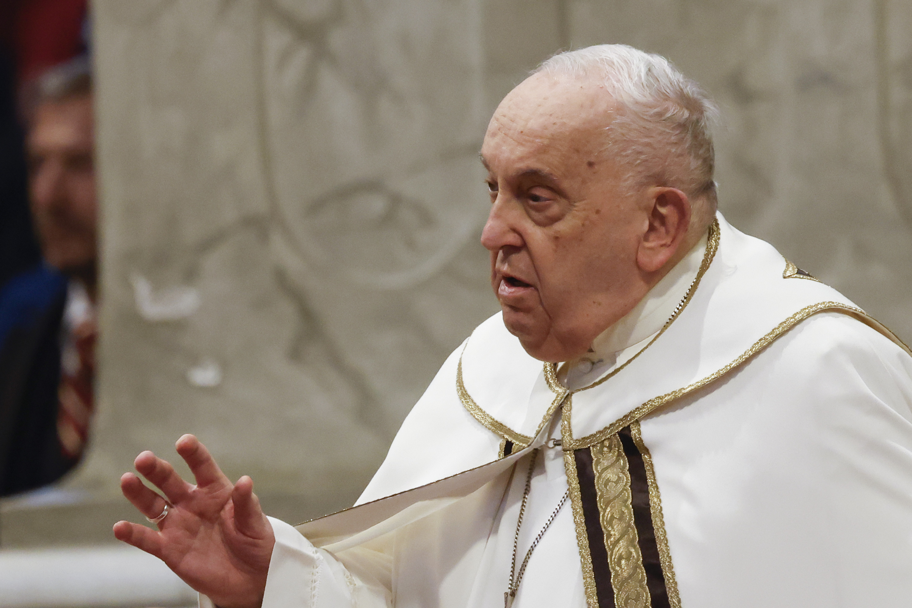 Le pape François présidant une messe pour l'Épiphanie dans la basilique Saint-Pierre au Vatican, le 6 janvier 2025 | Source : Getty Images