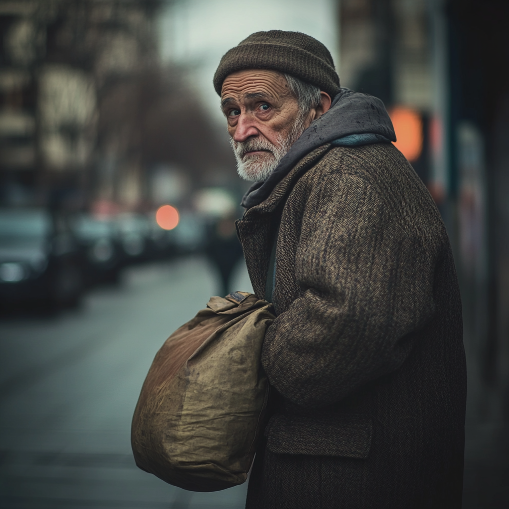 Un homme âgé qui regarde autour de lui | Source : Midjourney