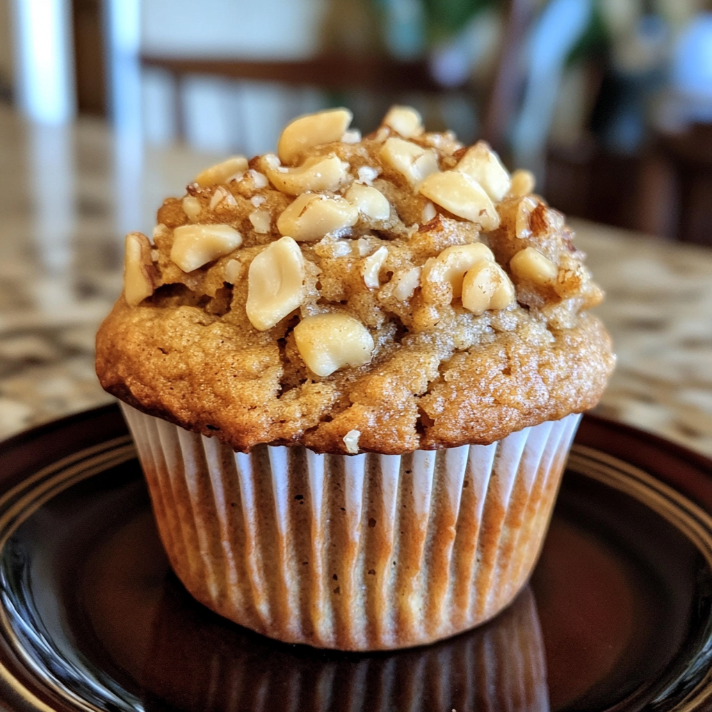 Un muffin sur une assiette | Source : Midjourney