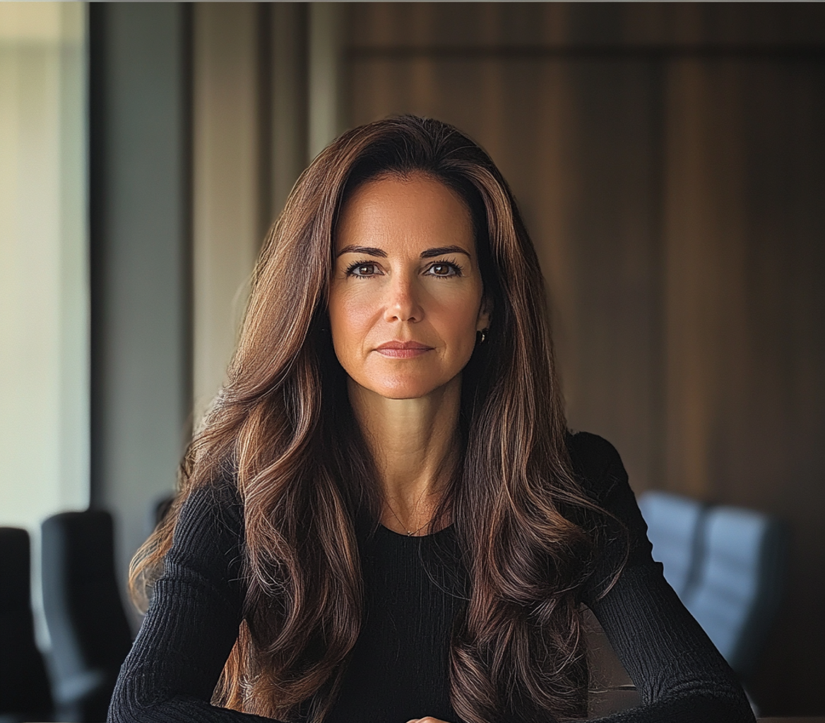 Une femme assise à la table d'un conseil d'administration | Source : Midjourney