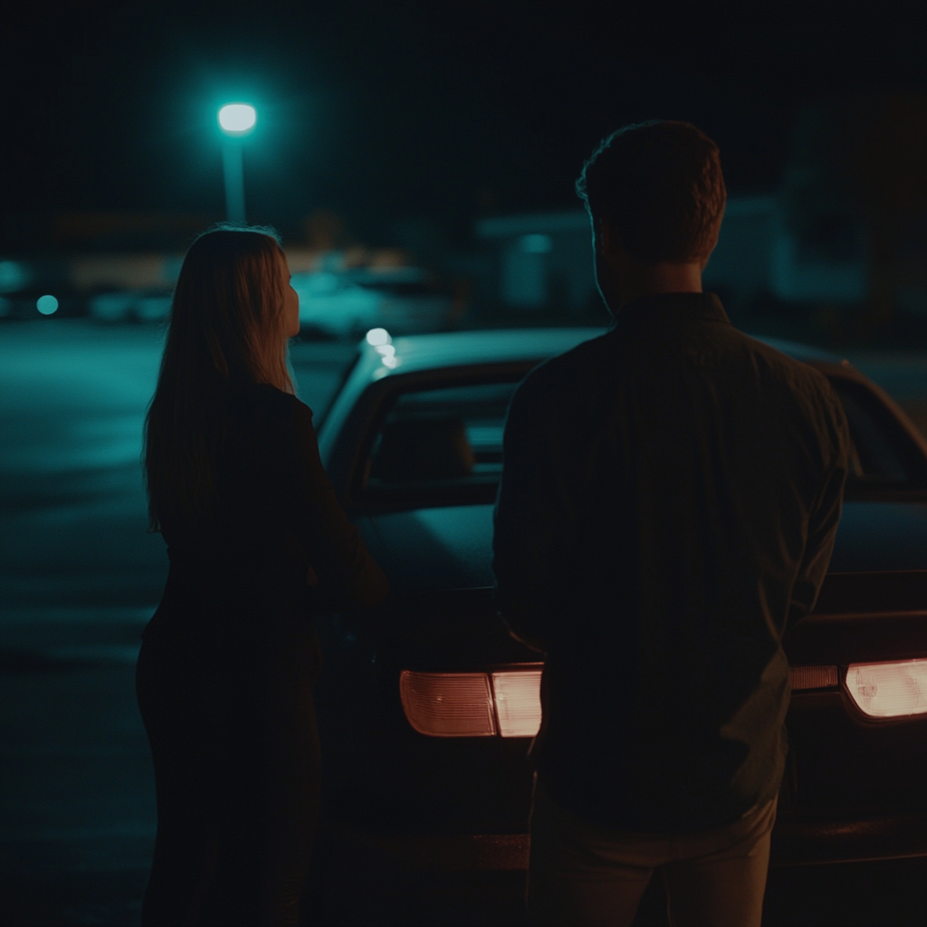 Un homme qui regarde une femme s'éloigner après leur rendez-vous | Source : Midjourney