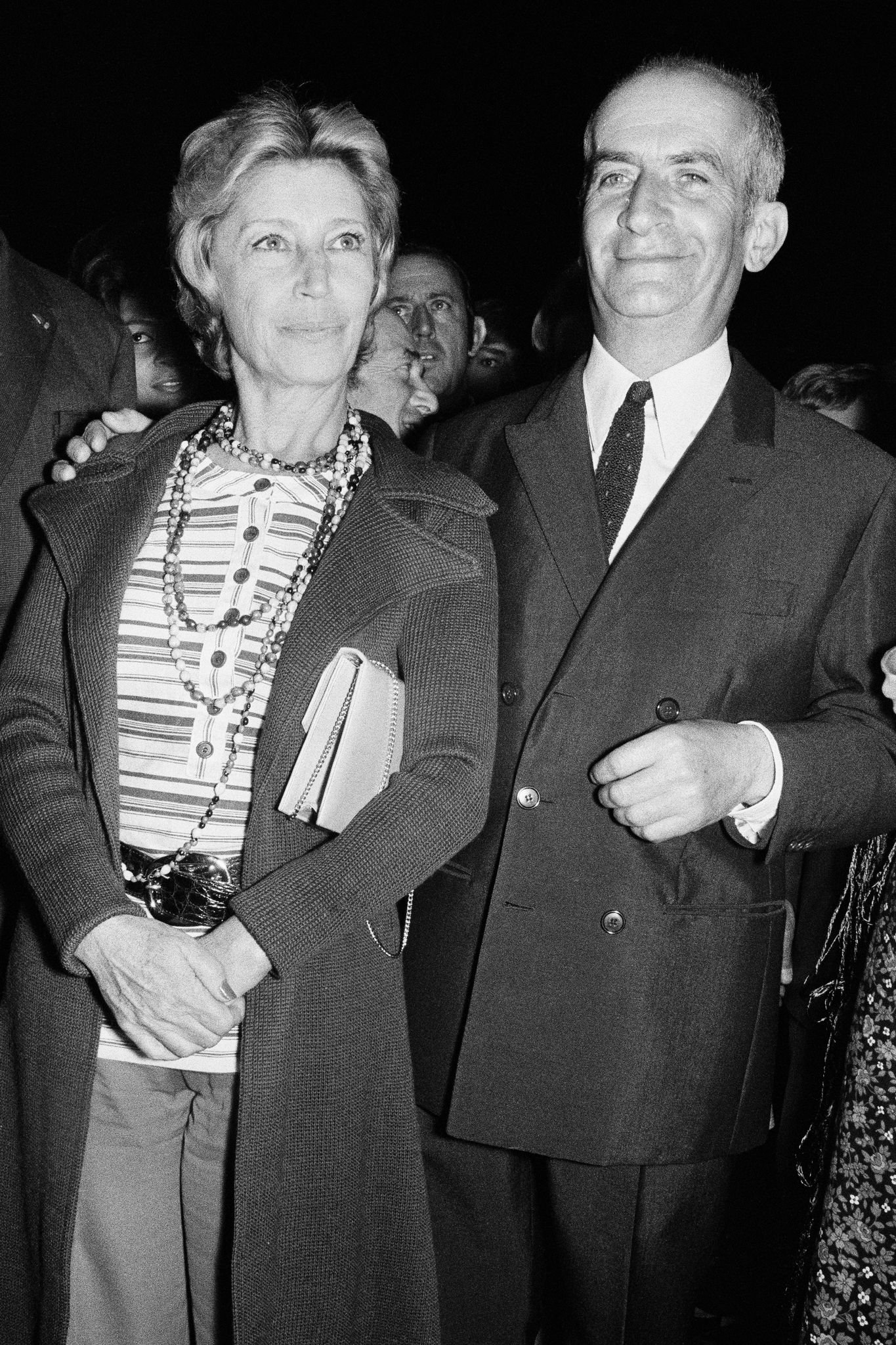 Louis de Funès au côté de sa femme Jeanne. l Source : Getty Images
