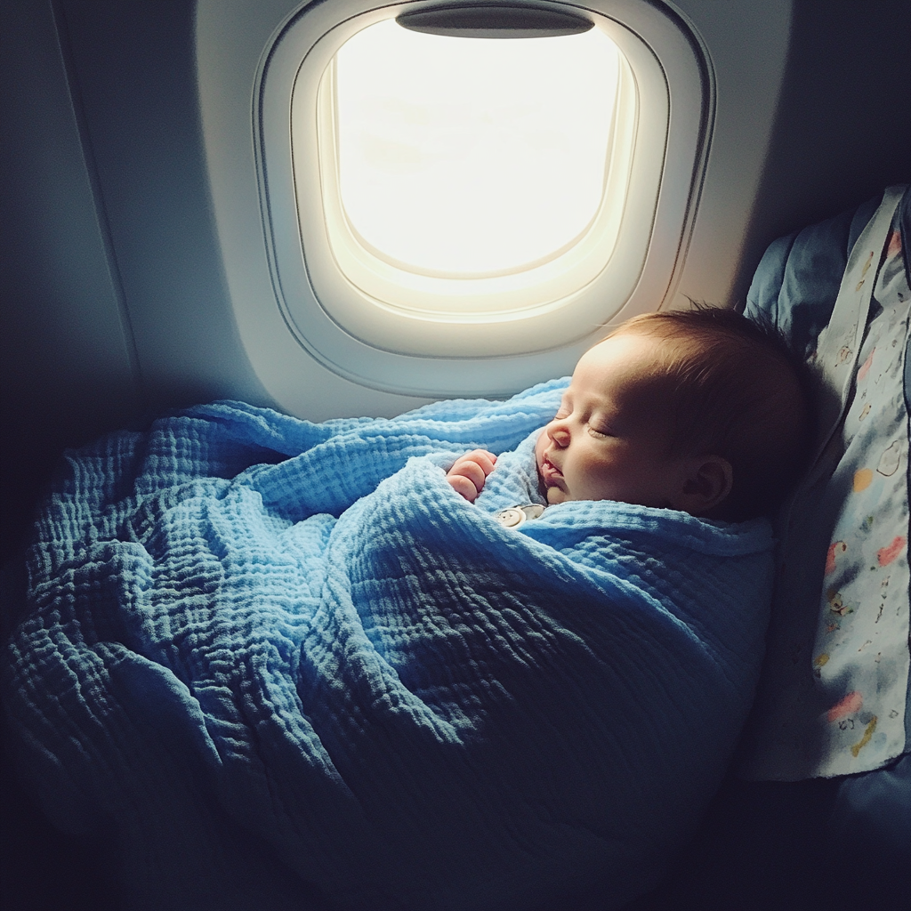 Un nouveau-né dans un avion | Source : Midjourney