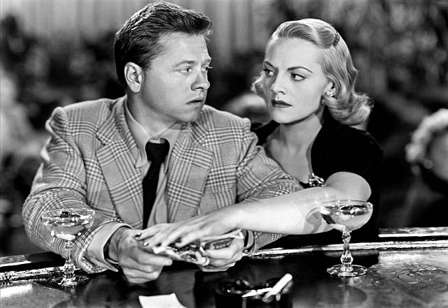 Mickey Rooney et Jeanne Cagney dans le film "Quicksand" en 1950. | Source : Wikimedia Commons.
