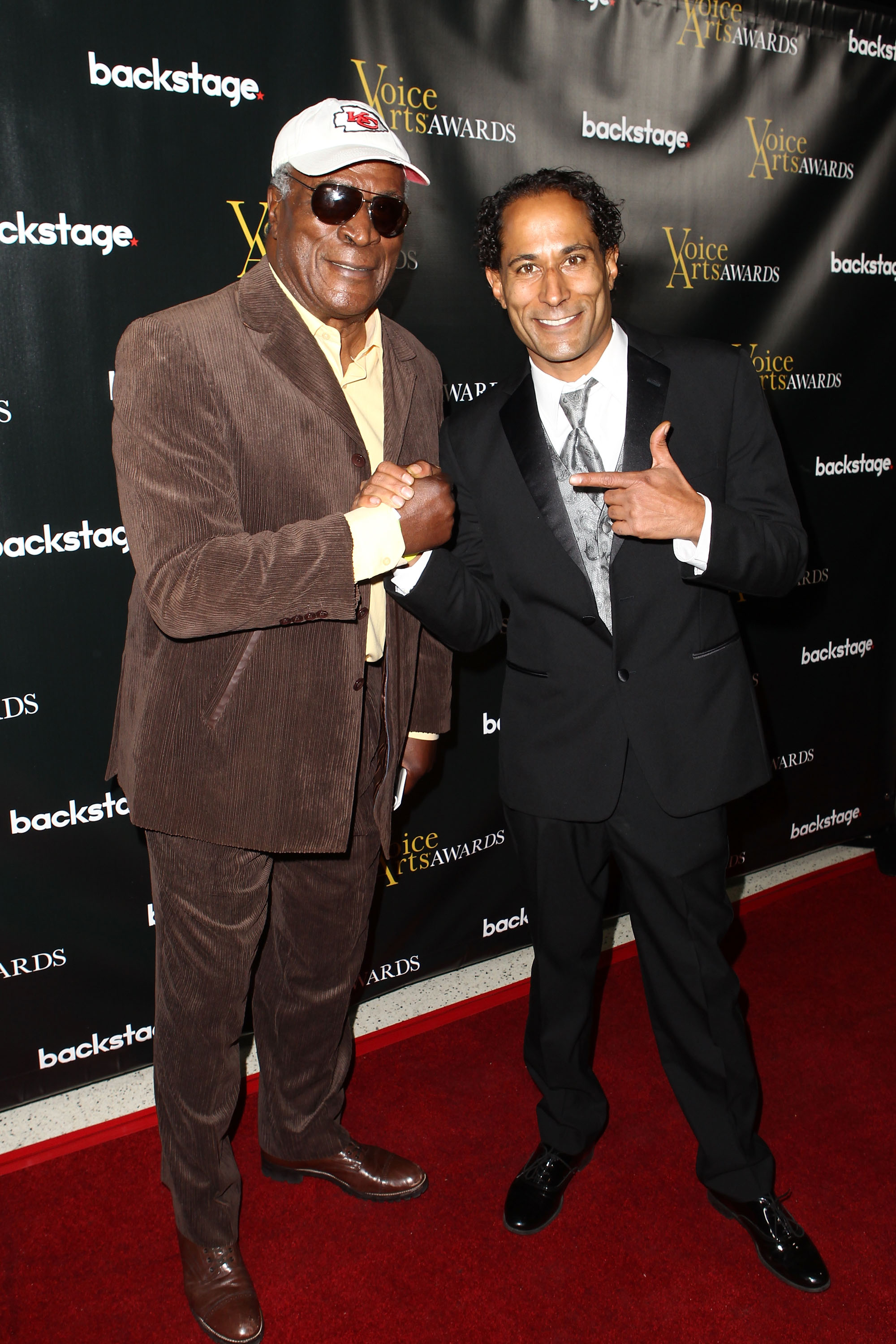 John Amos et le réalisateur K.C. Amos lors des Voice Arts Awards 2015 au Pacific Design Center le 15 novembre 2015 à West Hollywood, Californie | Source : Getty Images