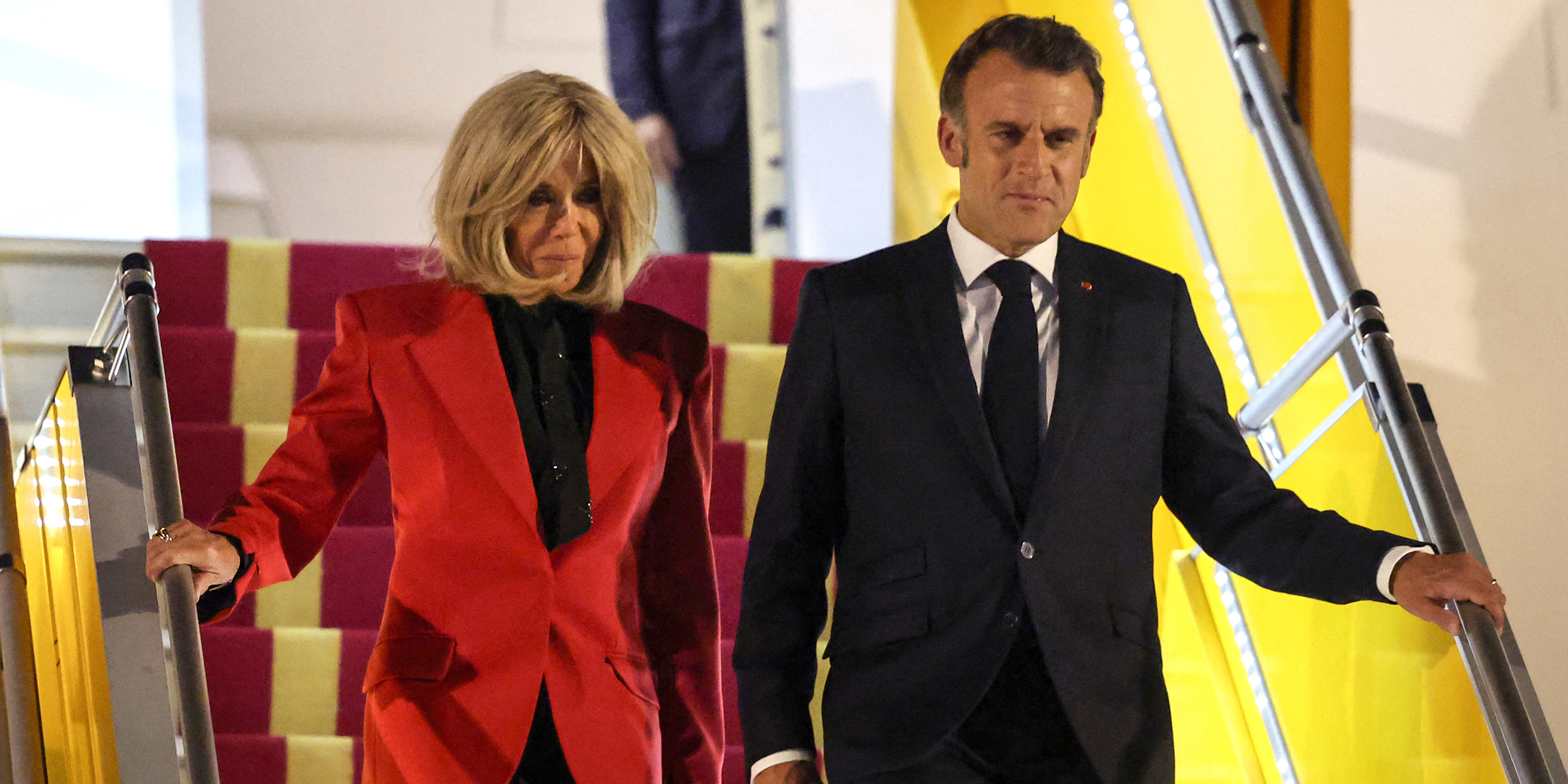 Emmanuel et Brigitte Macron | Source : Getty Images