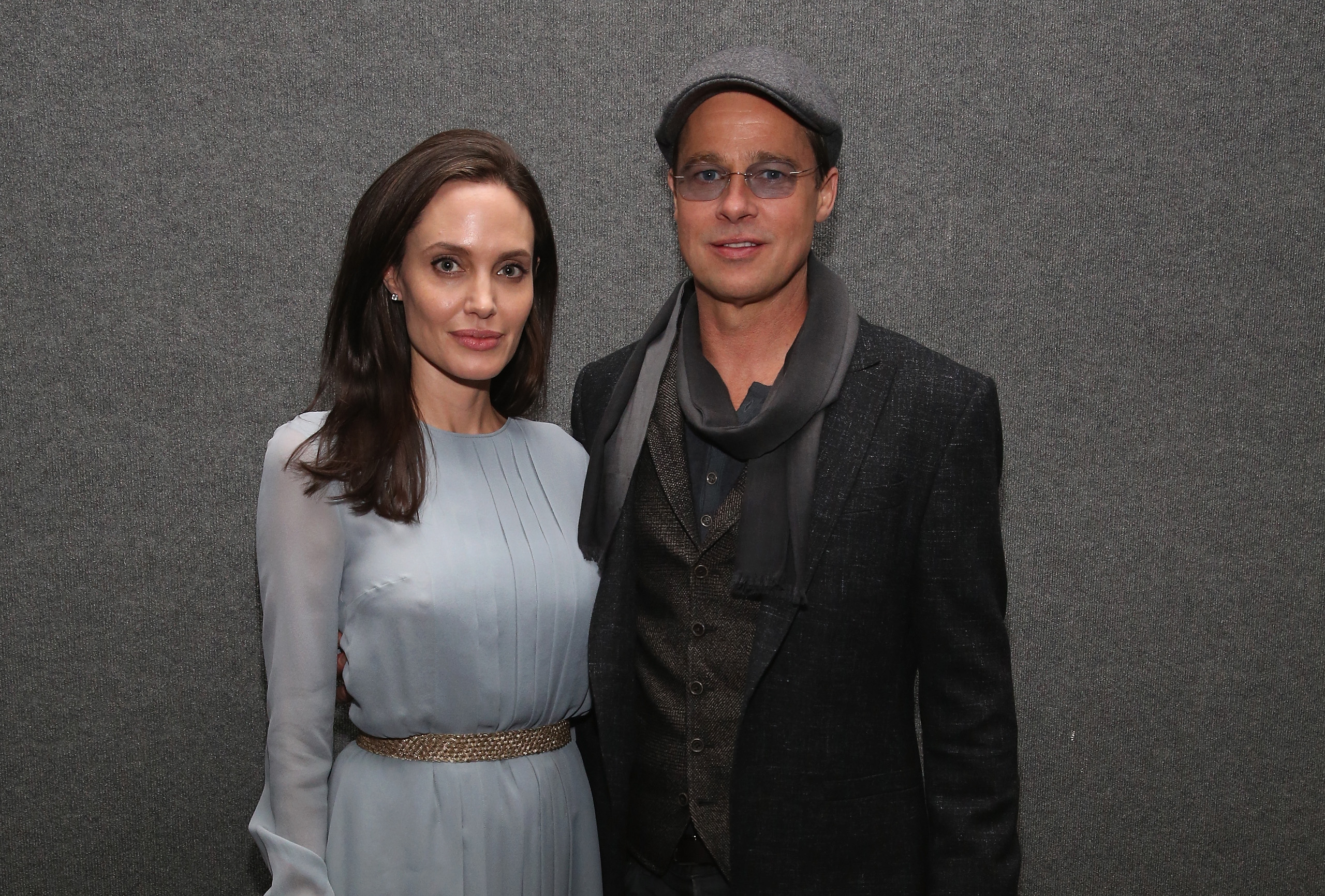 Angelina Jolie et Brad Pitt lors de la projection de "By the Sea", le 3 novembre 2015, à New York. | Source : Getty Images