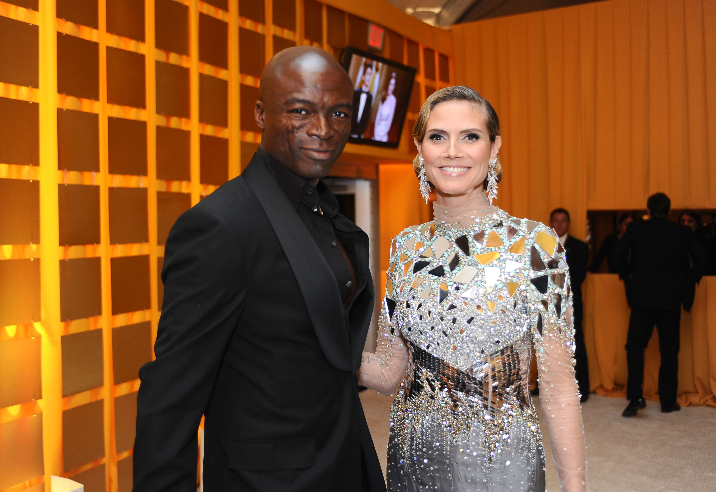 Seal et Heidi Klum assistent à la 19e soirée annuelle de visionnage des Oscars de la fondation Elton John AIDS, le 27 février 2011 | Source : Getty Images