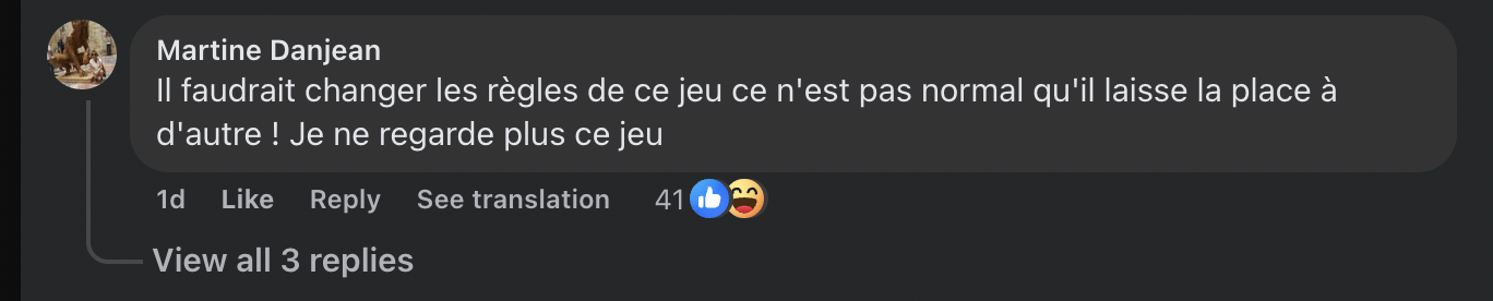 Commentaire d'une internaute sur les gains d'Émilien dans "Les 12 coups de midi"