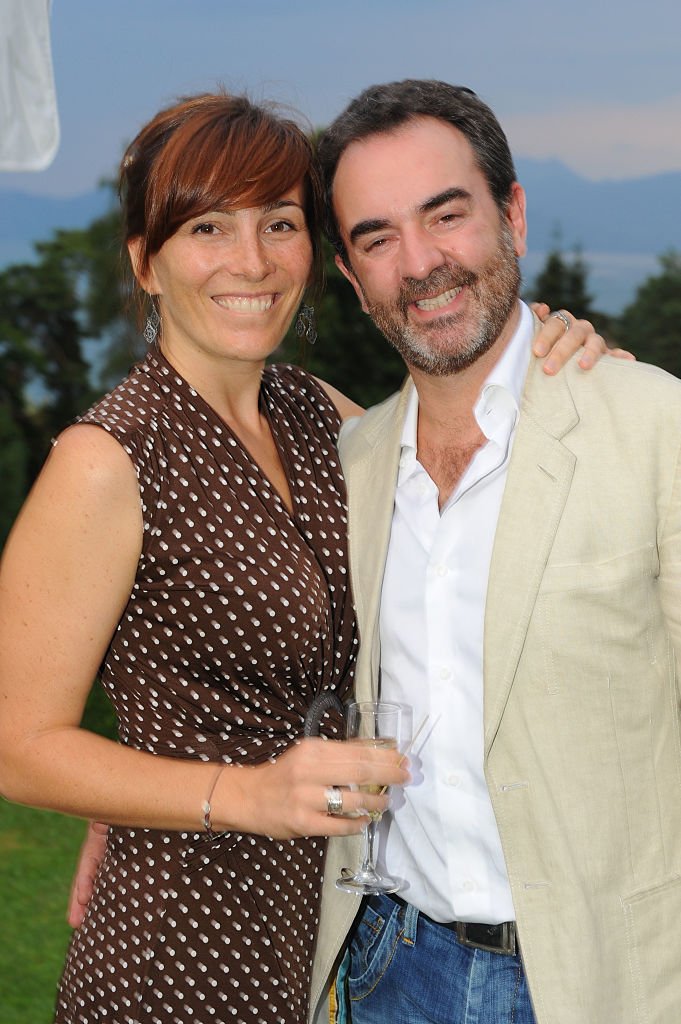 Bruno Solo et sa femme assistent à l'Evian Masters 2010. | Photo : Getty Images