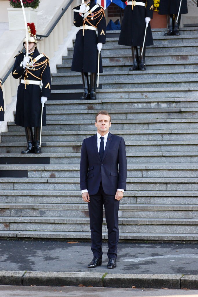 Emmanuel Macron en visite à Albert (Somme), le 9 novembre 2018. | Photo : Getty Images
