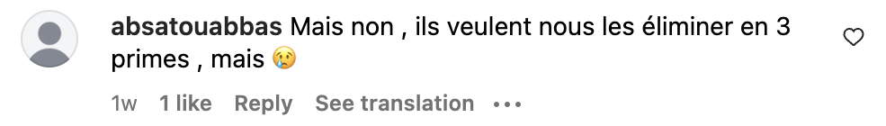 Commentaire d’un internaute sur le duo formé par Nelson Monfort et Calisson Goasdoué | Source : Capture Instagram