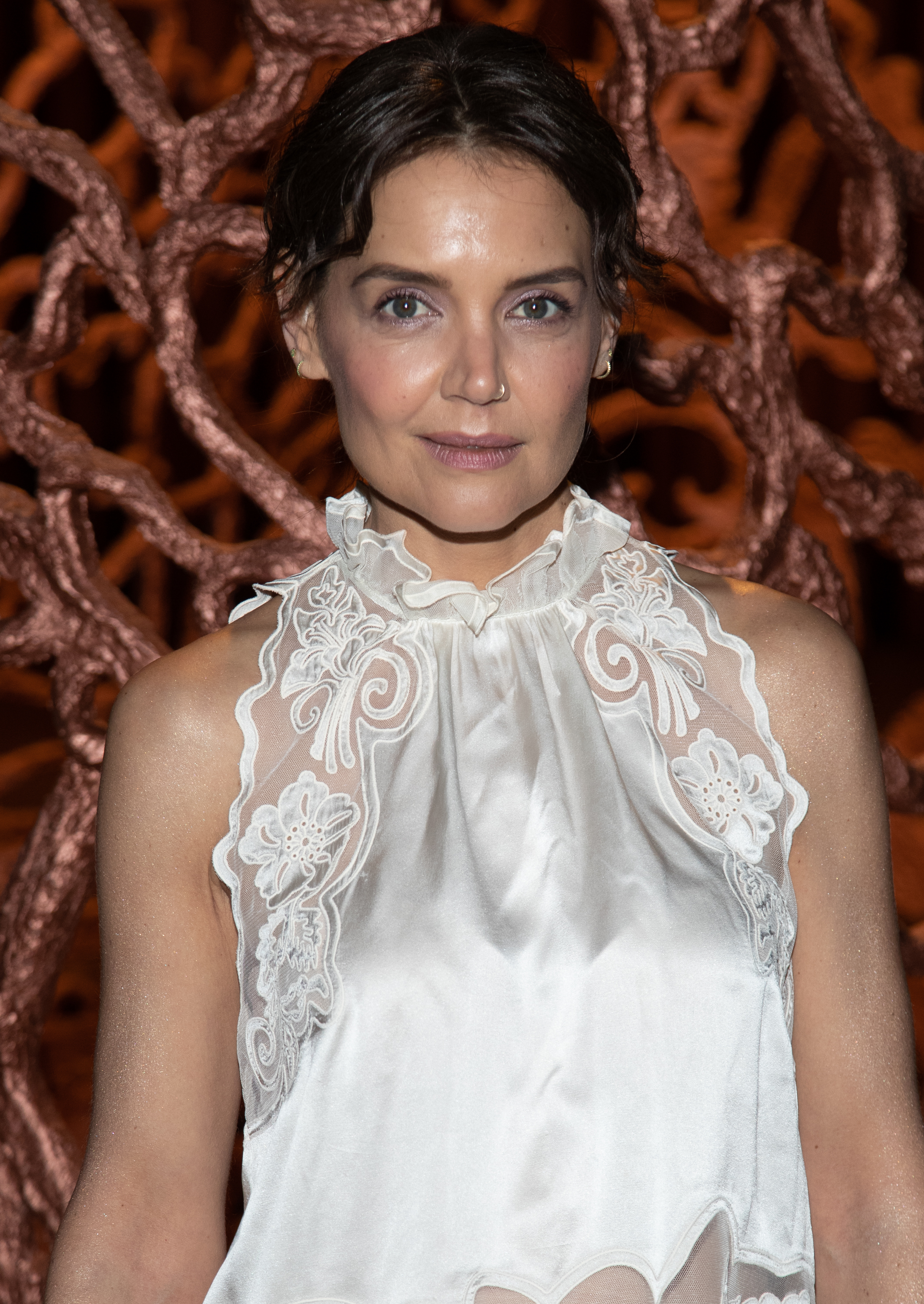 Katie Holmes au défilé de mode d'Ulla Johnson à New York le 11 février 2024 | Source : Getty Images