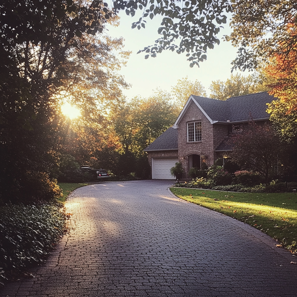 L'allée menant à une maison | Source : Midjourney