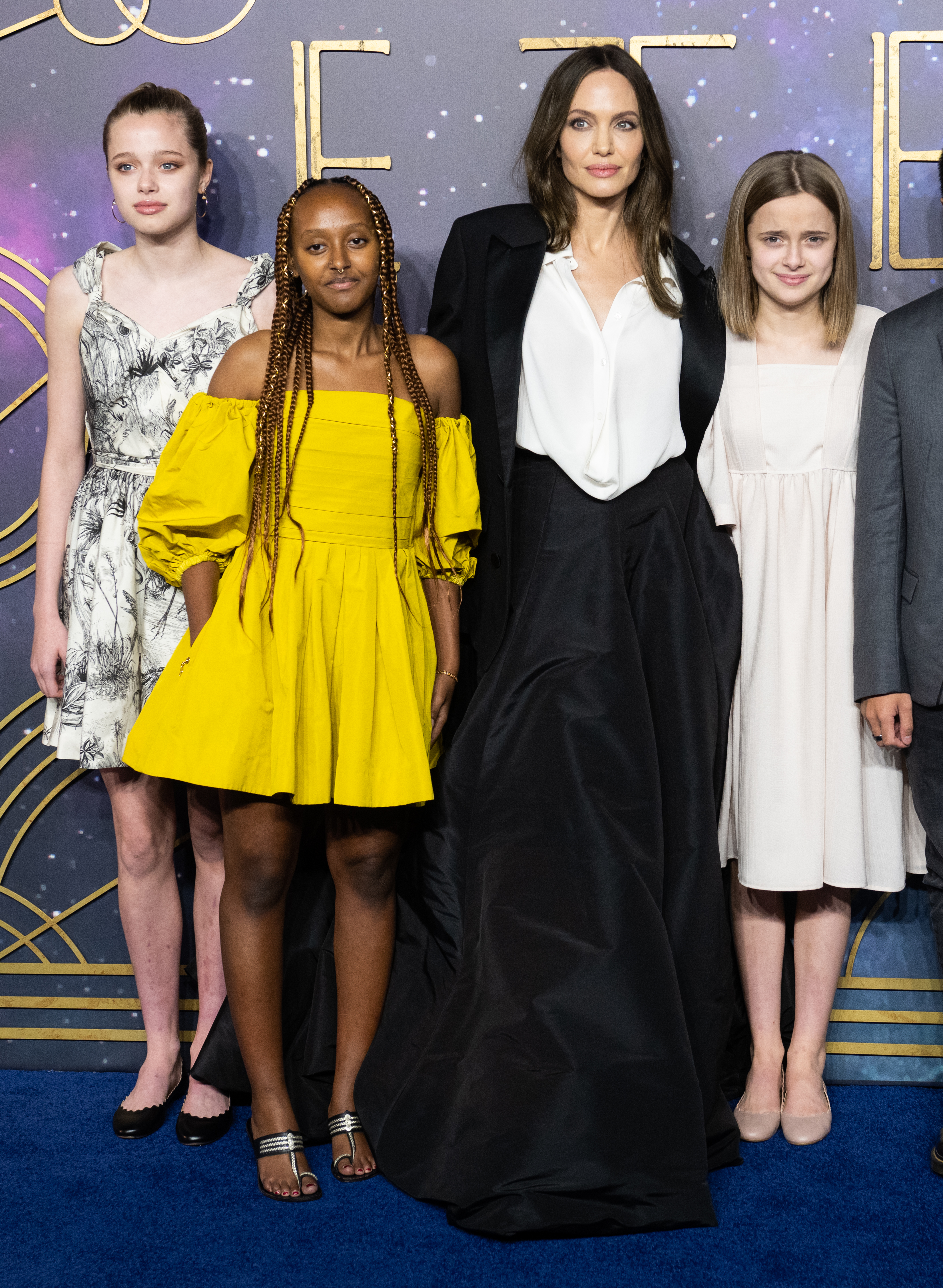 Shiloh, Zahara, Angelina Jolie et Vivienne Jolie-Pitt au BFI IMAX Waterloo le 27 octobre 2021 à Londres, Angleterre | Source : Getty Images