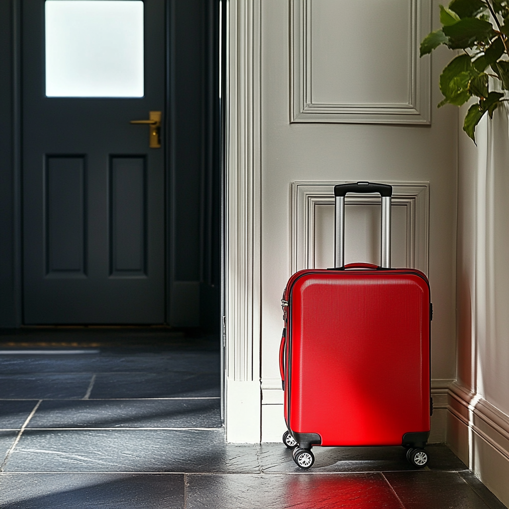 Une valise dans un couloir | Source : Midjourney