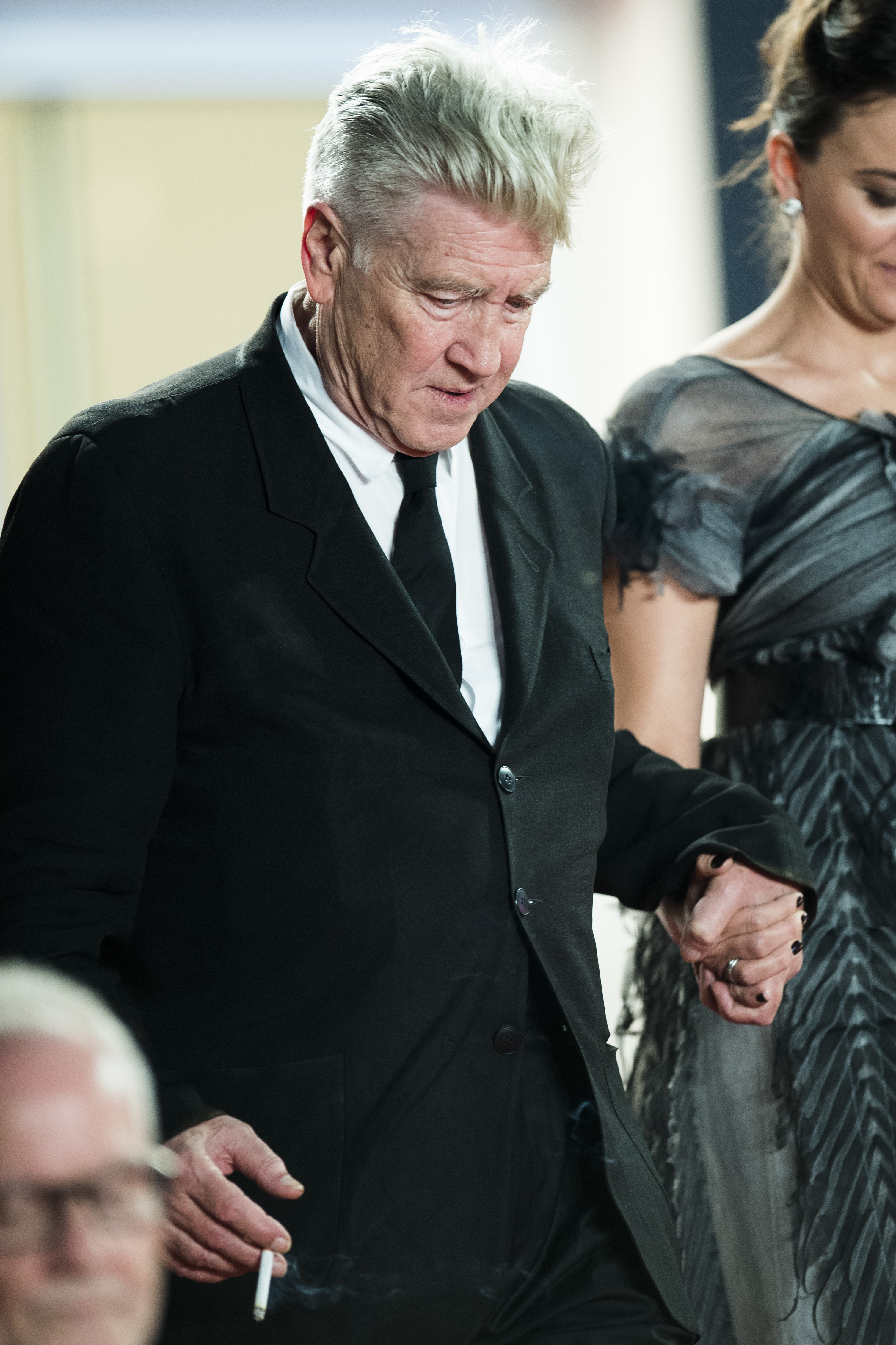 David Lynch lors de la projection de "Twin Peaks" pendant le 70e Festival de Cannes le 25 mai 2017 | Source : Getty Images