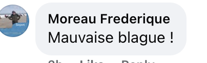 Capture d'écran du commentaire d'un internaute I Source : Facebook BFMTV