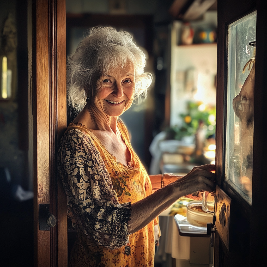 Femme âgée qui sourit | Source : Midjourney