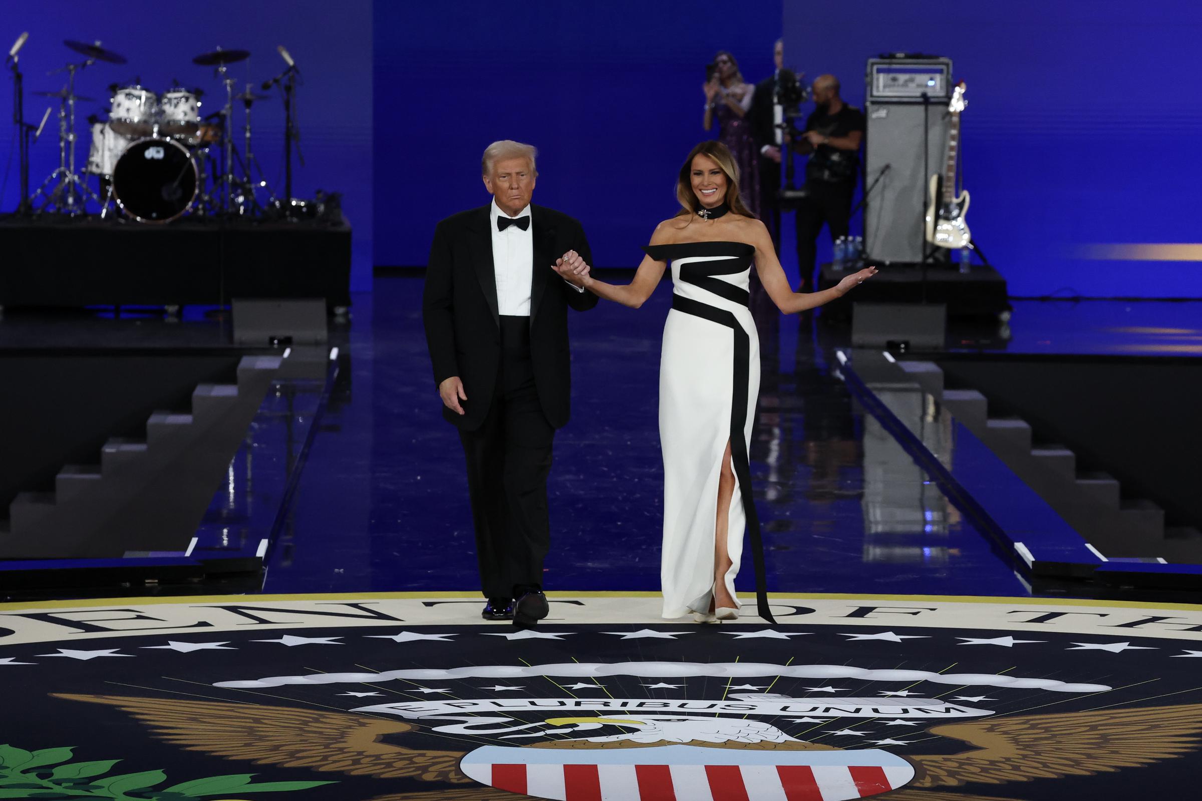 Donald et Melania Trump lors du bal inaugural de la Liberté, le 20 janvier 2025, à Washington, D.C. | Source : Getty Images