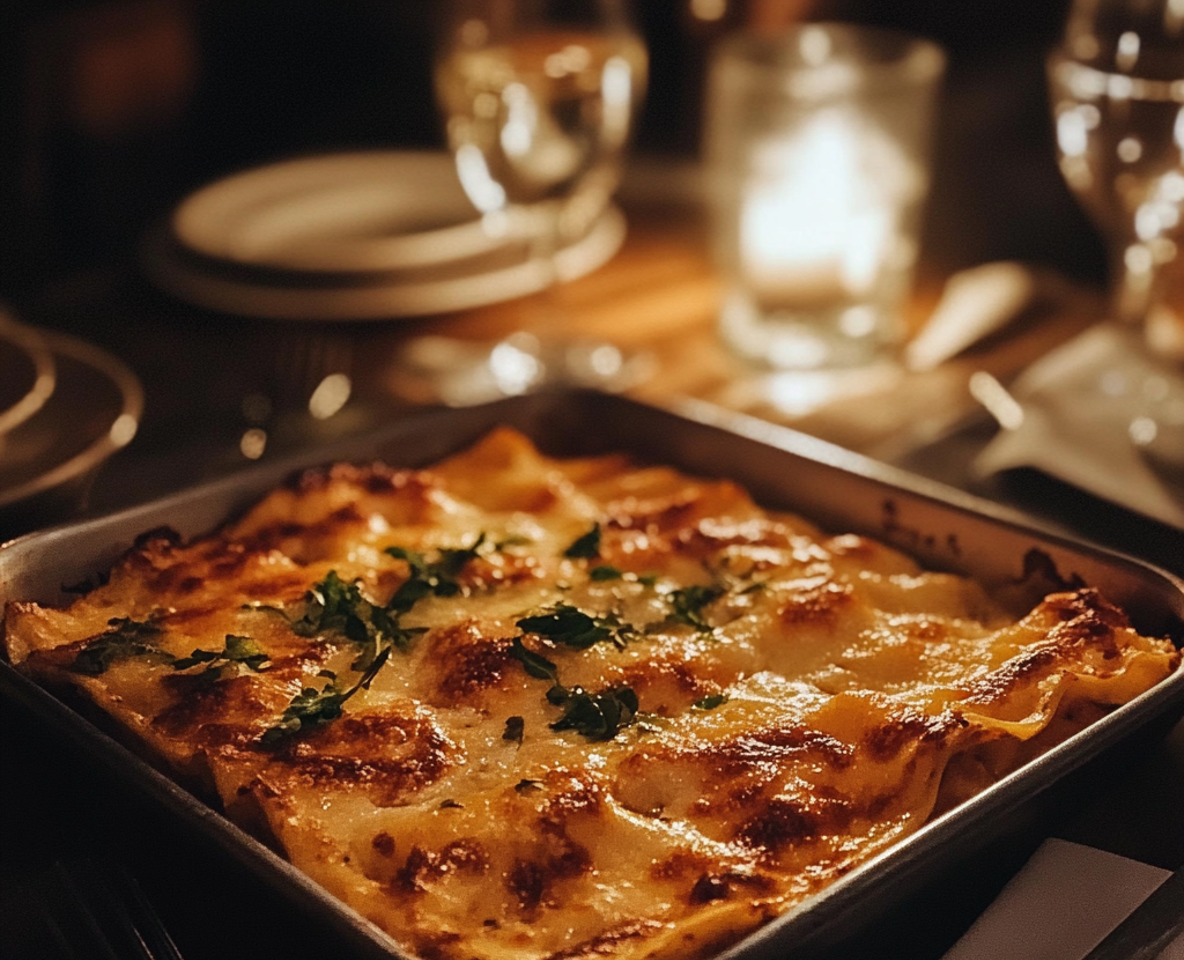 Un plateau de lasagnes | Source : Midjourney