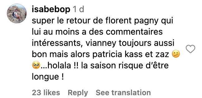 Commentaire d'une internaute sur la première de The Voice 2025 | Source : capture : Facebook