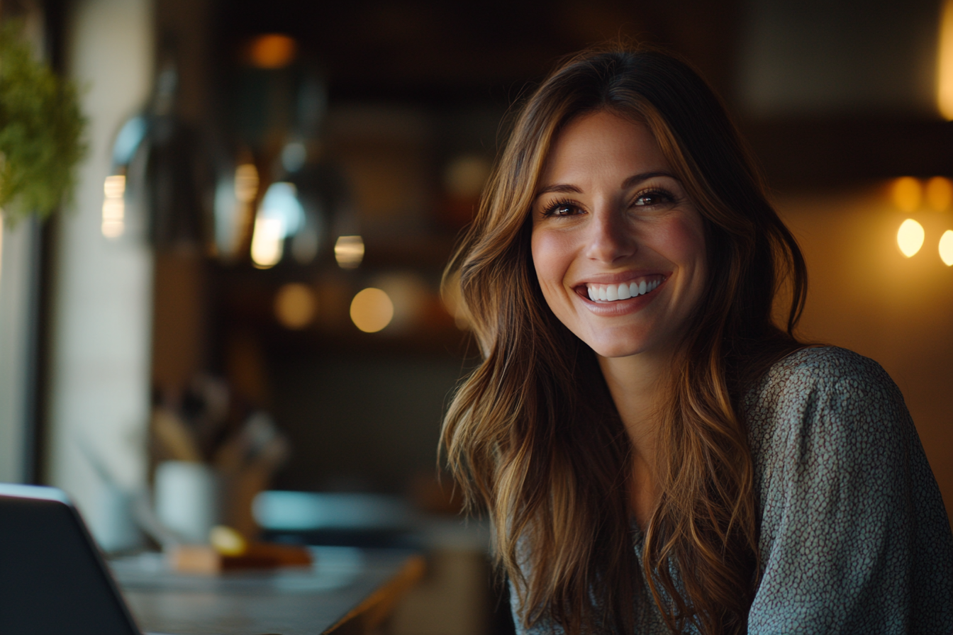 Une femme souriante | Source : Midjourney