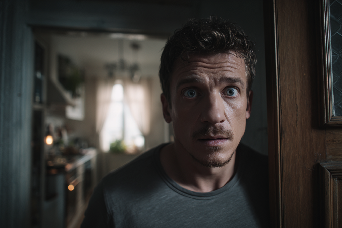 Un homme dans la maison de sa mère | Source : Midjourney