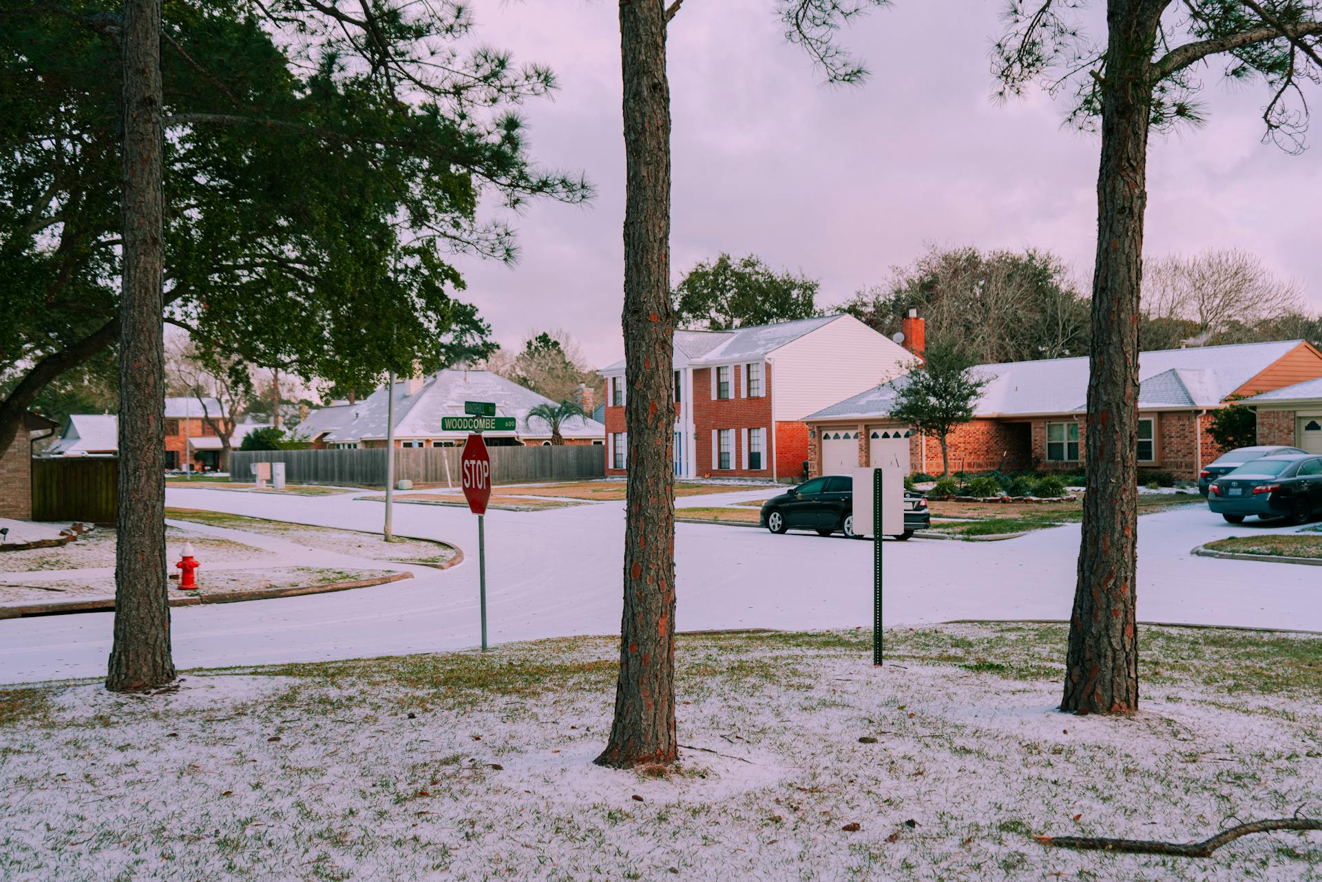 Neige dans une zone suburbaine | Source : Pexels