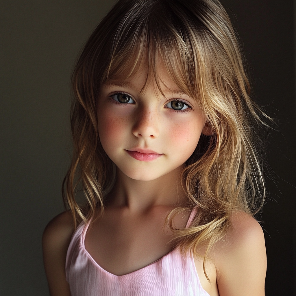 Gros plan sur une petite fille | Source : Midjourney