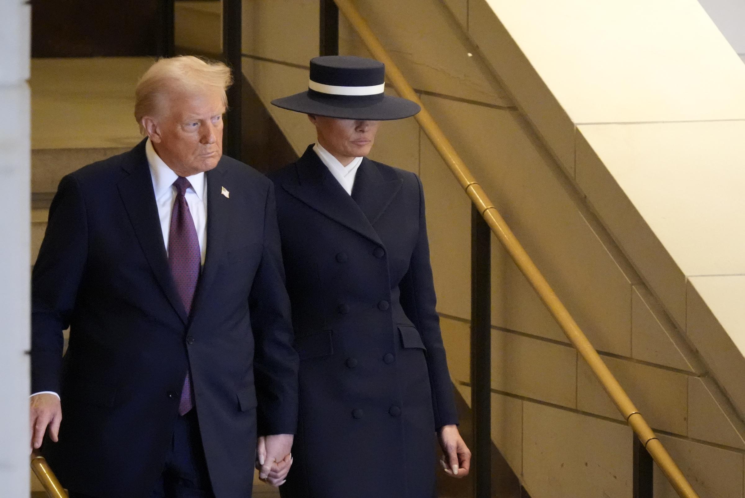 Donald et Melania Trump lors de la deuxième inauguration de Donald. | Source : Getty Images