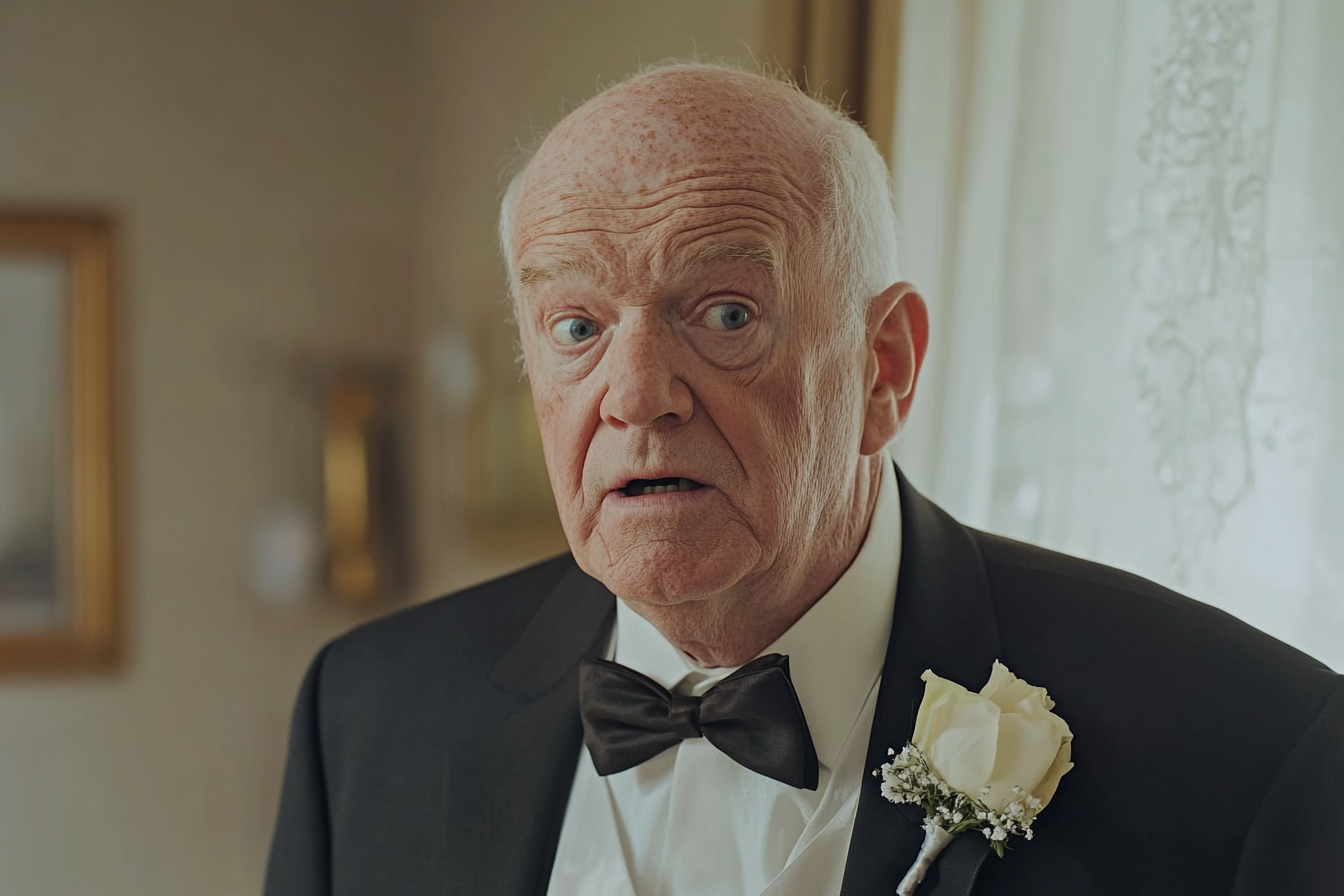Un homme au mariage de sa fille | Source : Midjourney