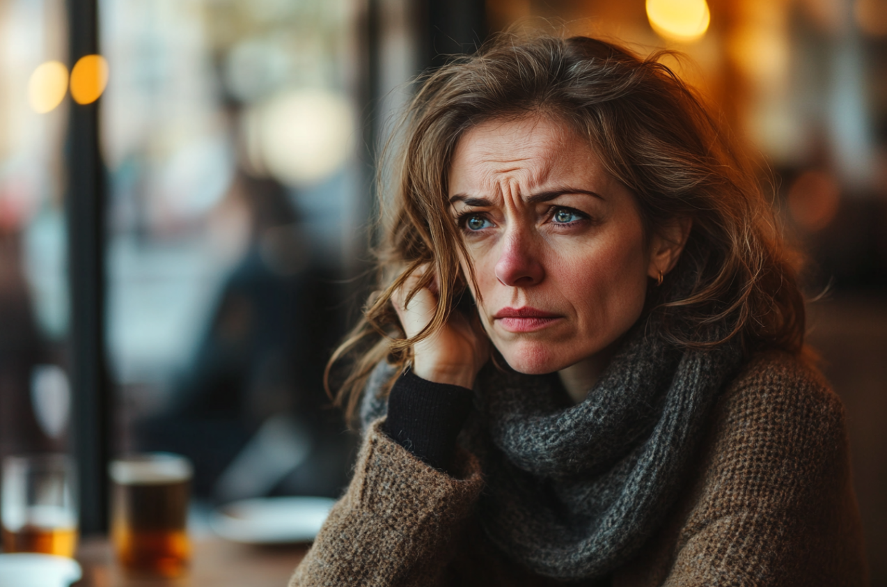 Une femme inquiète | Source : Midjourney