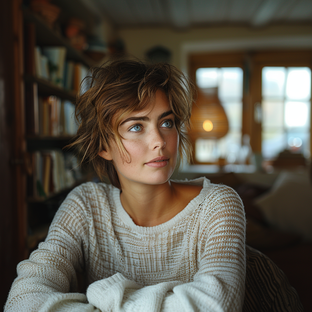 Une femme avec une coupe de cheveux pixie | Source : Midjourney