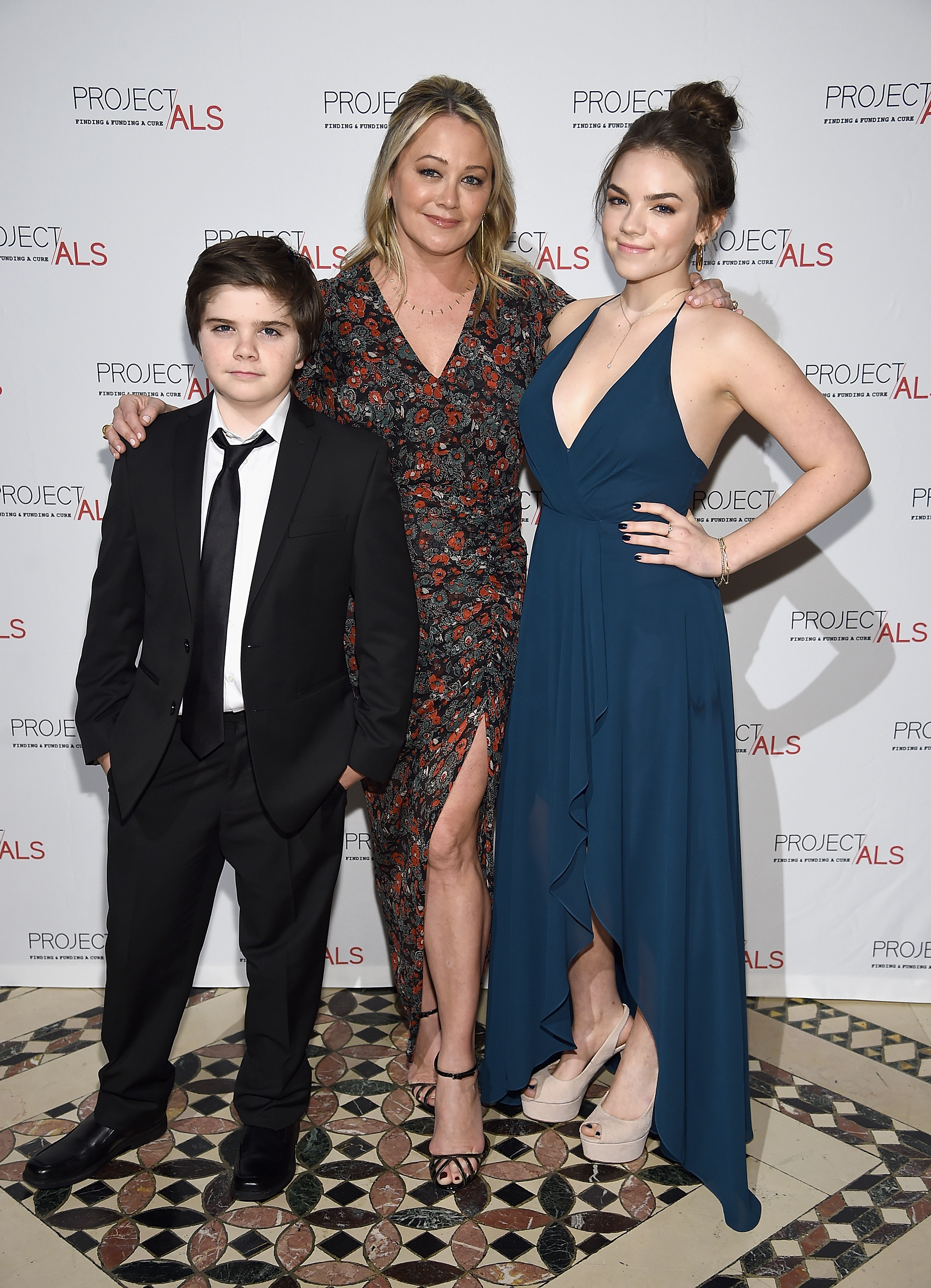 Quinlin Stiller, Christine Taylor et Ella Olivia Stiller au gala 2018 du projet ALS le 24 octobre 2018 à New York | Source : Getty Images