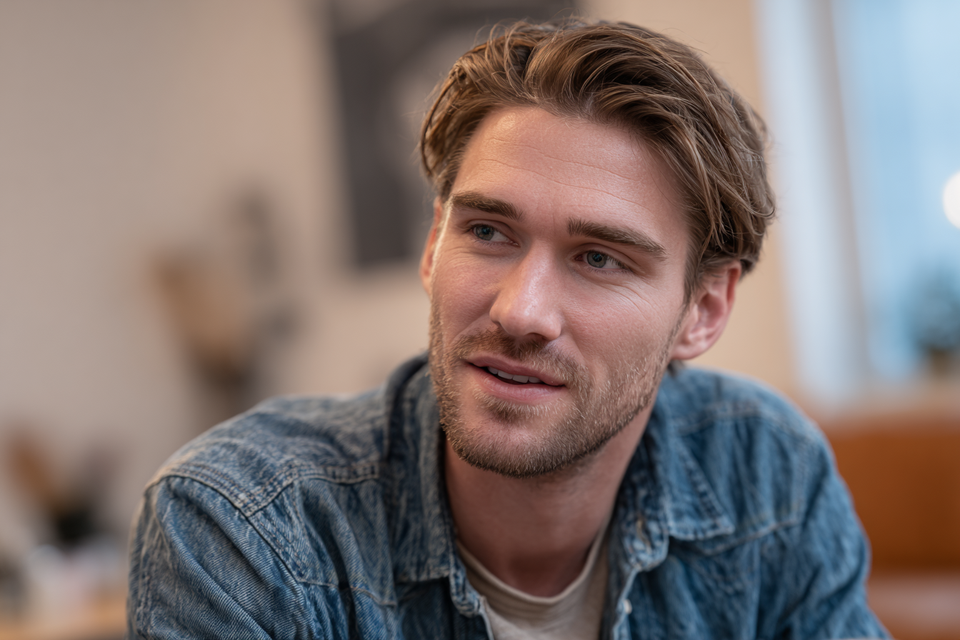 Un homme qui parle | Source : Midjourney