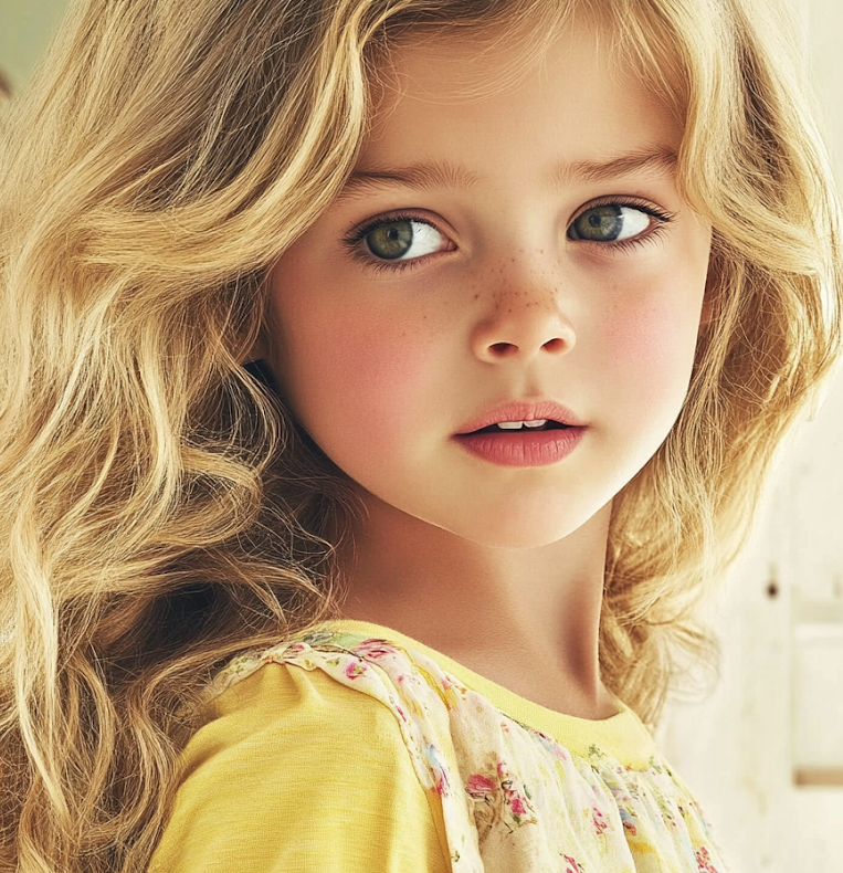Une fille qui regarde par-dessus son épaule | Source : Midjourney