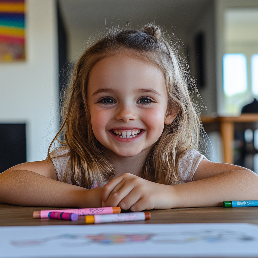 Un enfant souriant | Source : Midjourney