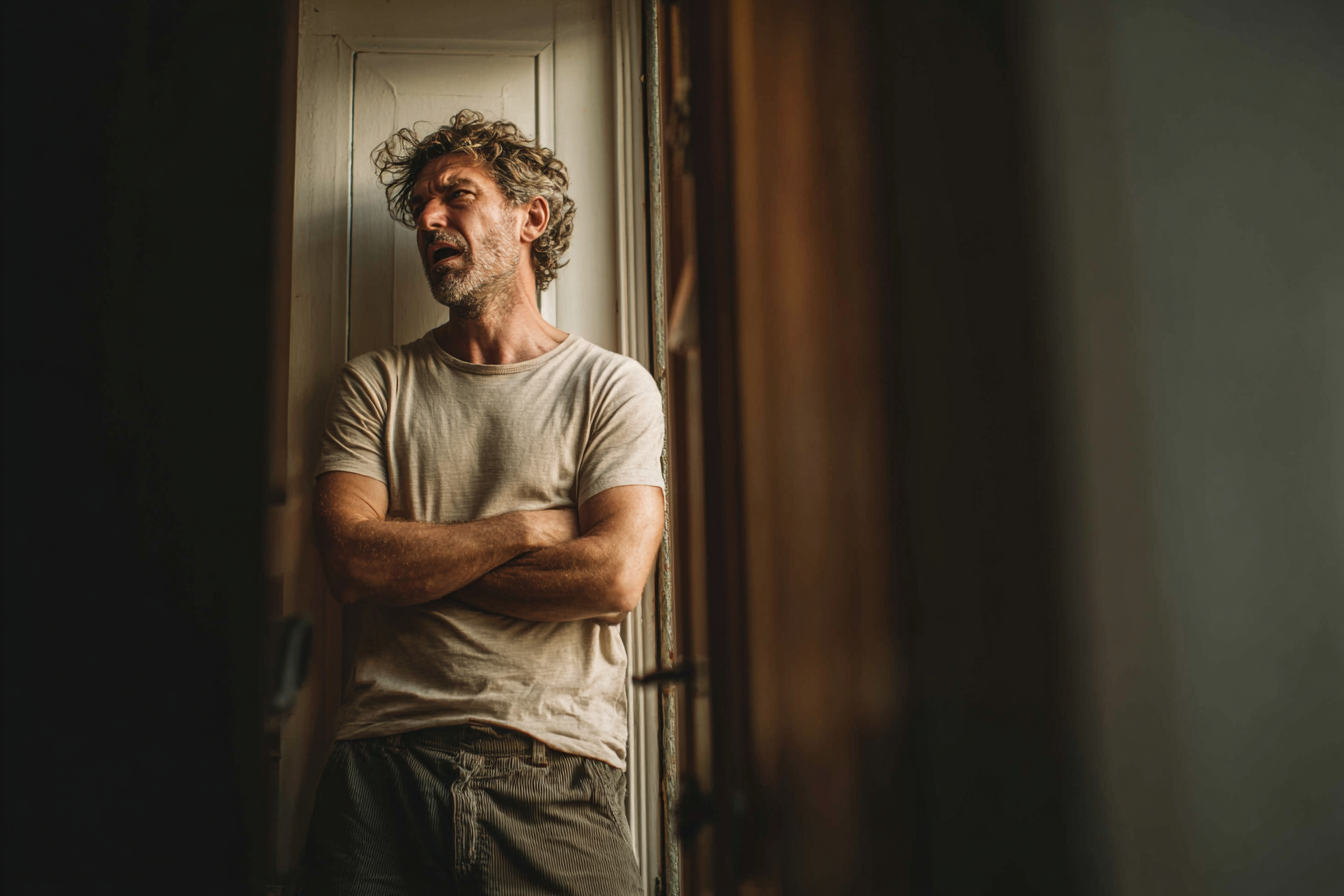 Un homme près d'une porte | Source : Midjourney