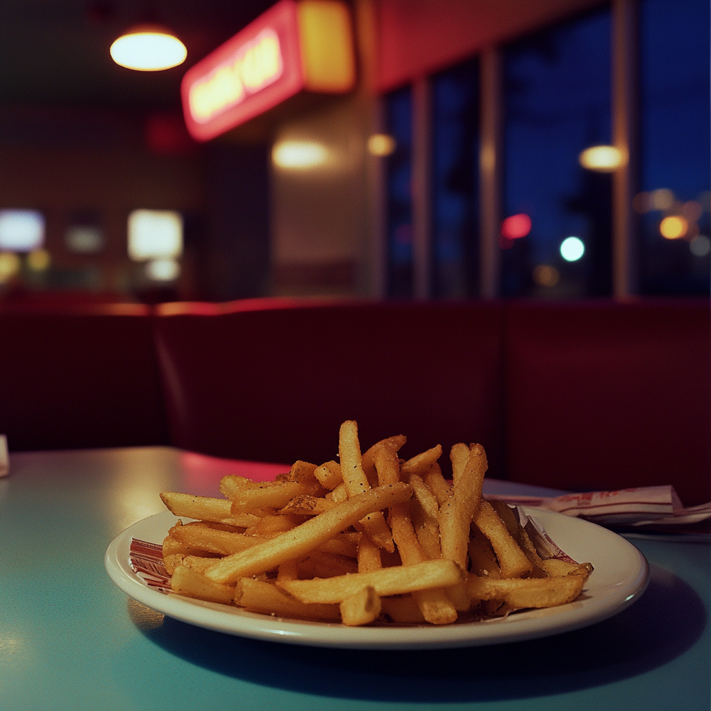 Une assiette de frites | Source : Midjourney