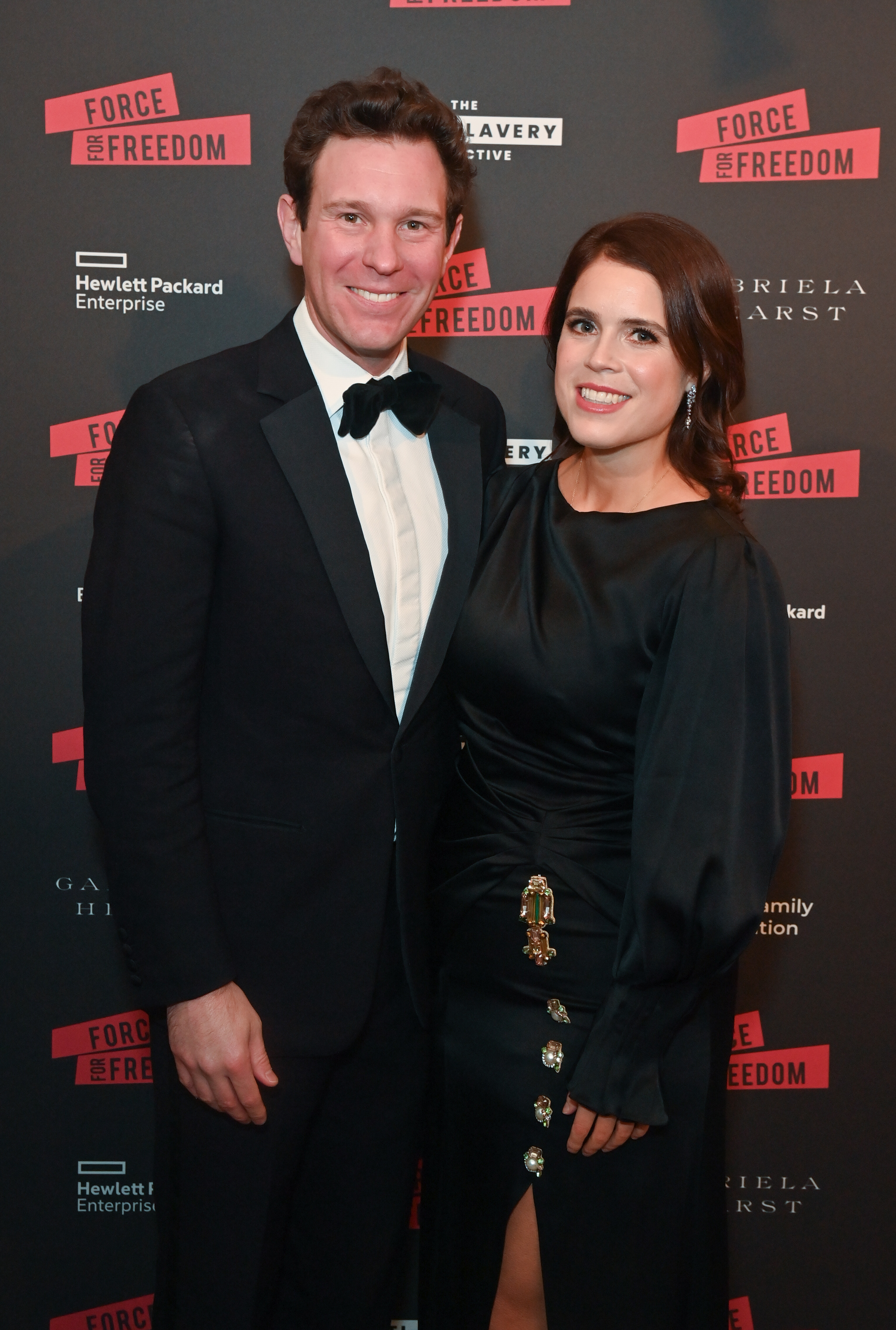 Jack Brooksbank et la princesse Eugénie lors du gala d'hiver inaugural de The Anti Slavery Collective à Londres, en Angleterre, le 29 novembre 2023 | Source : Getty Images