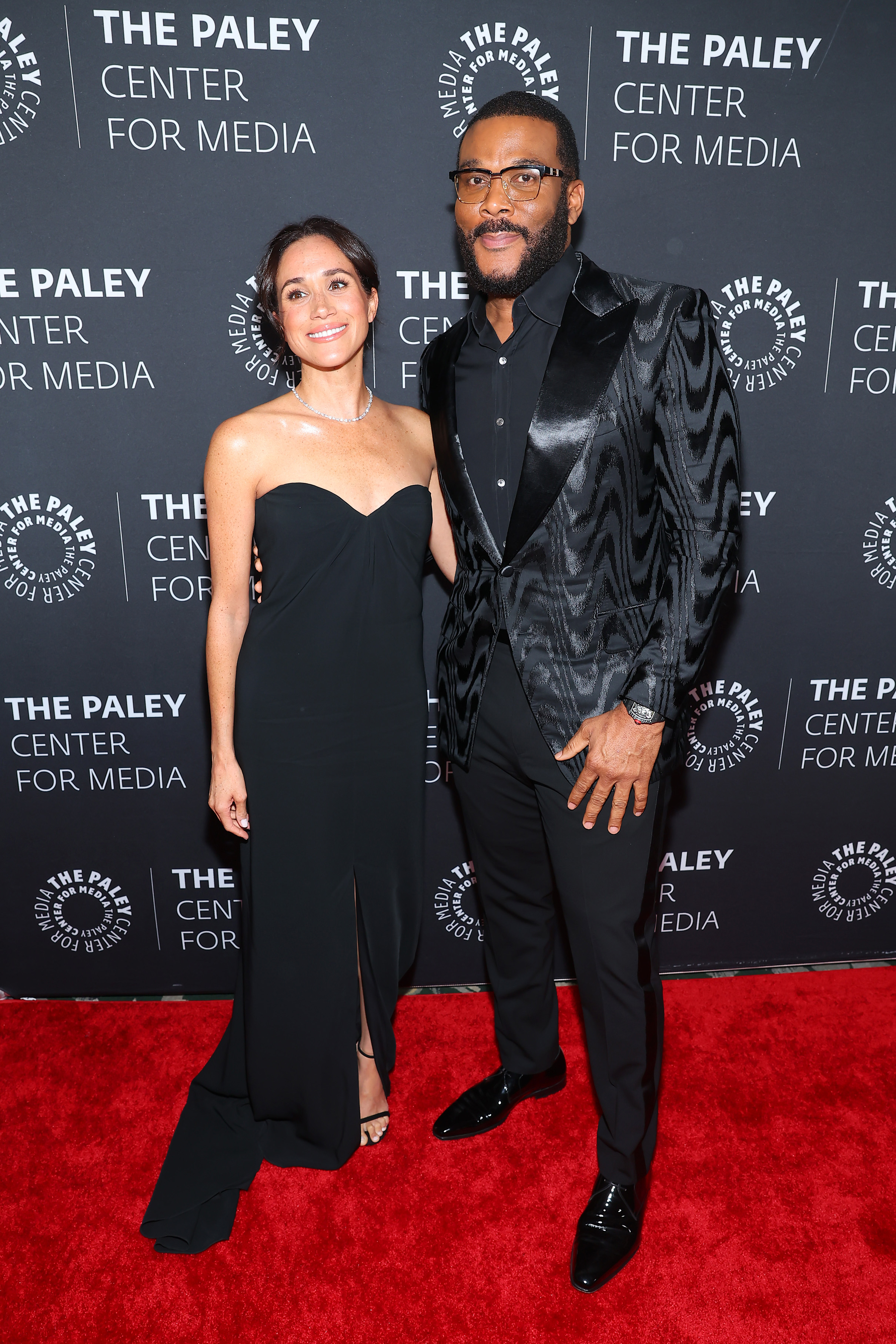 Meghan Markle et Tyler Perry. | Source : Getty Images