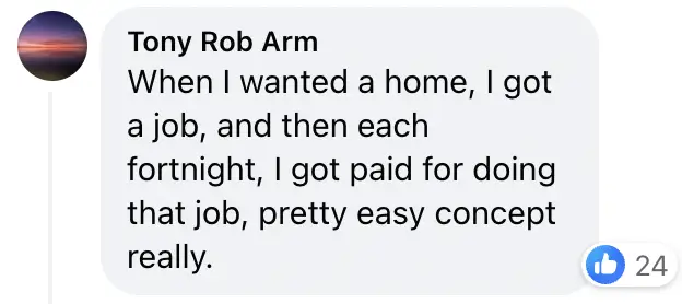 Commentaire de Tony Roby Arm sur l'initiative GoFundMe de Kara Hoppo | Source : Facebook.com/DailyMailUK