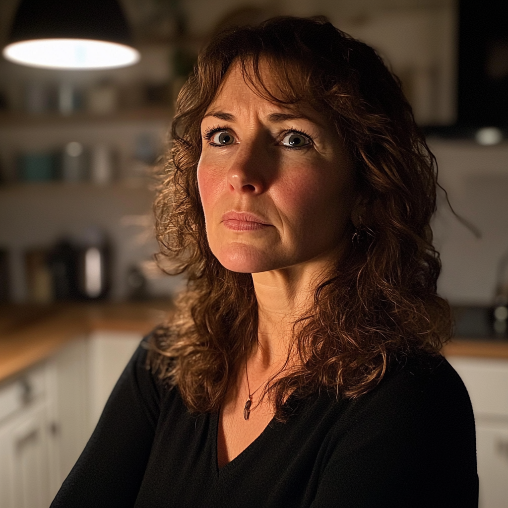 Une femme debout dans une cuisine | Source : Midjourney