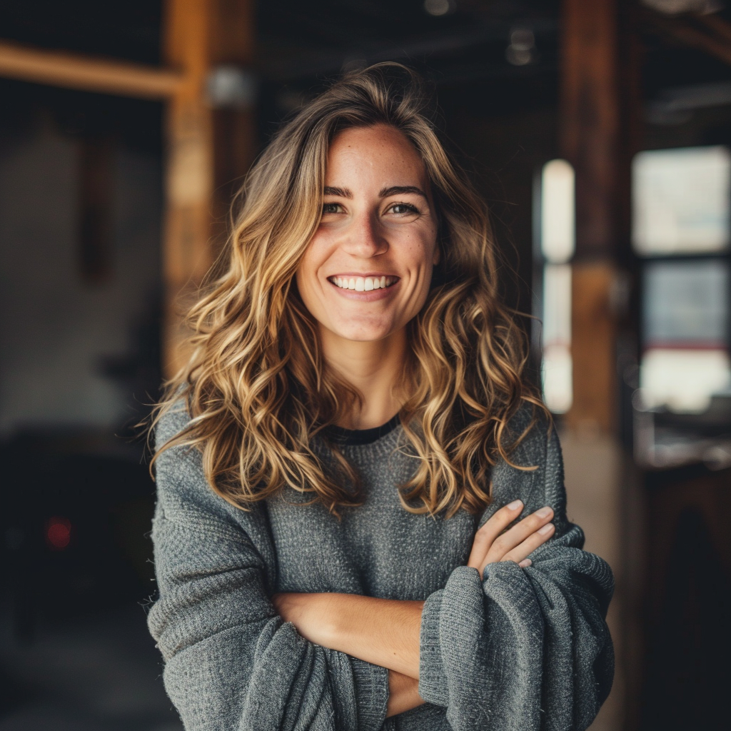 Une femme souriante | Source : Midjourney