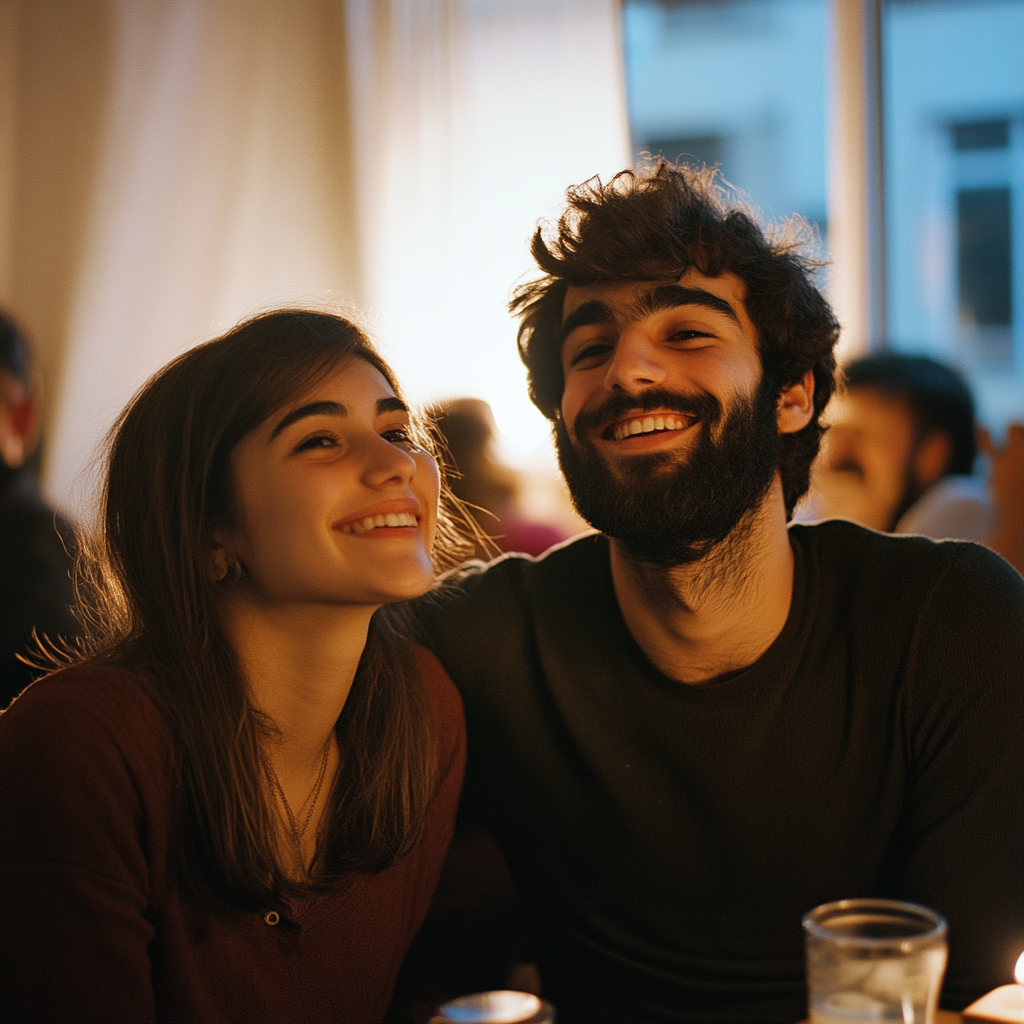 Un couple en train de traîner avec des amis | Source : Midjourney