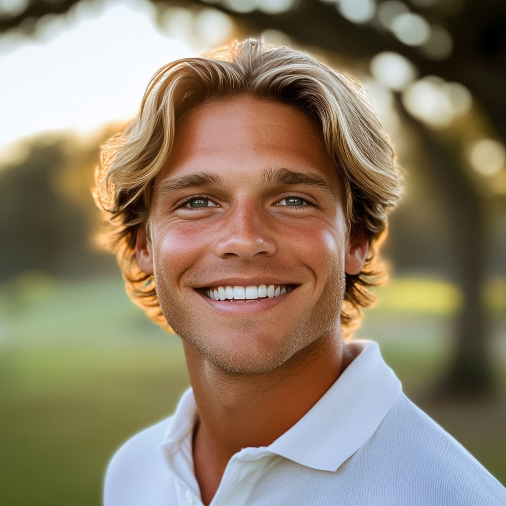 Un jeune homme souriant | Source : Midjourney