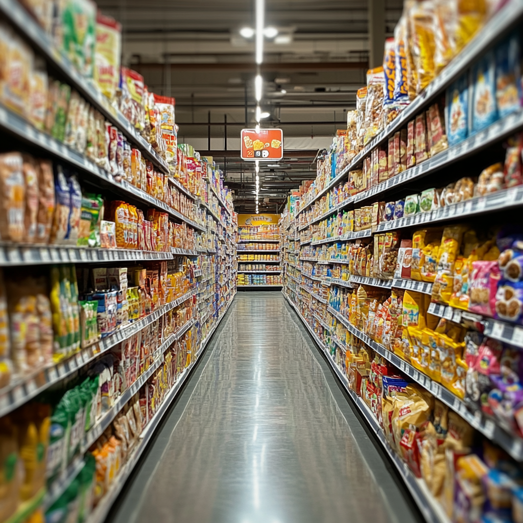 Une allée dans un supermarché | Source : Midjourney