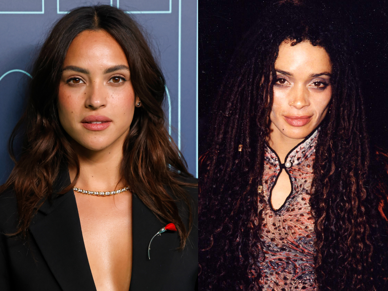 Adria Arjona et Lisa Bonet côte à côte. | Source : Getty Images